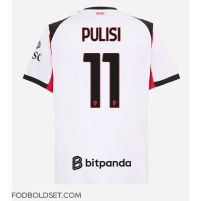 AC Milan Christian Pulisic #11 Udebanetrøje 2025-26 Kortærmet AC Milan Christian Pulisic #11 Udebanetrøje 2025-26 Kortærmet